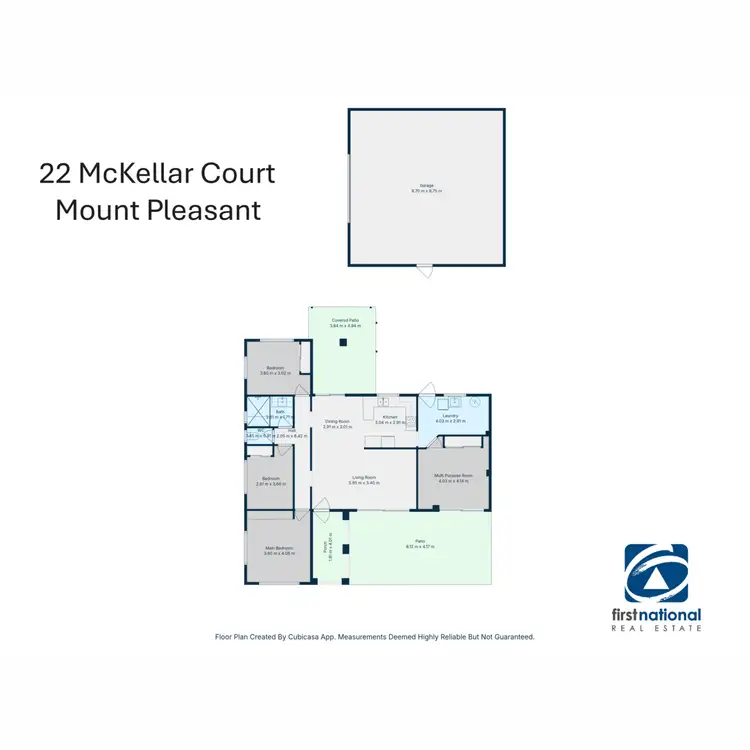 Floorplan of Homely house listing, 22 McKellar Court, Mount Pleasant QLD 4740