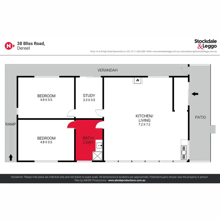Floorplan of Homely house listing, 38 Bliss Road, Dereel VIC 3352