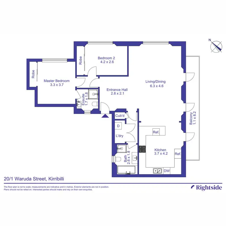 Floorplan of Homely apartment listing, 20/1 Waruda Street, Kirribilli NSW 2061