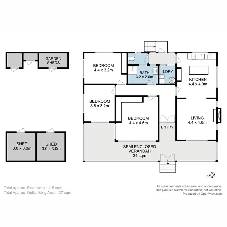 Floorplan of Homely house listing, 2 Creed Court, Brighton TAS 7030