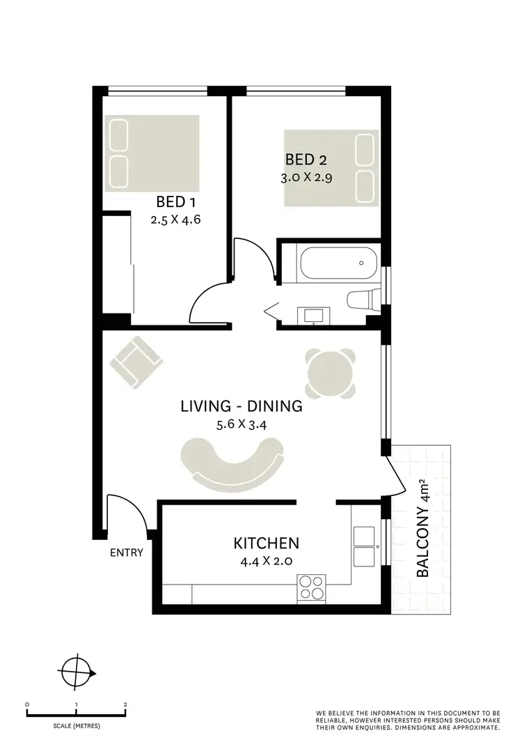 Floorplan of Homely apartment listing, 15/22 Paul Street, Balmain East NSW 2041