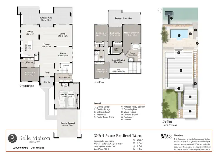 Floorplan of Homely house listing, 30 Park Avenue, Broadbeach Waters QLD 4218