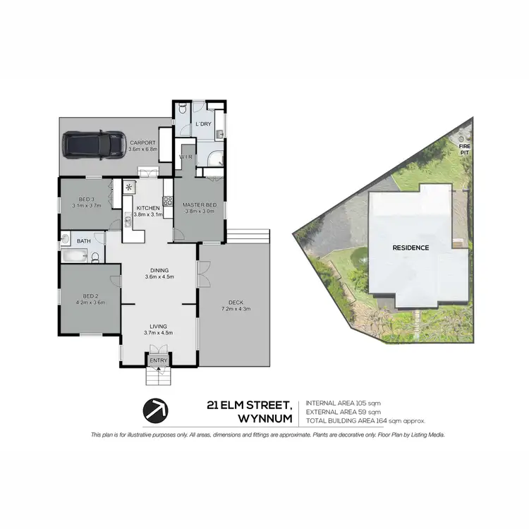 Floorplan of Homely house listing, 21 Elm Street, Wynnum QLD 4178