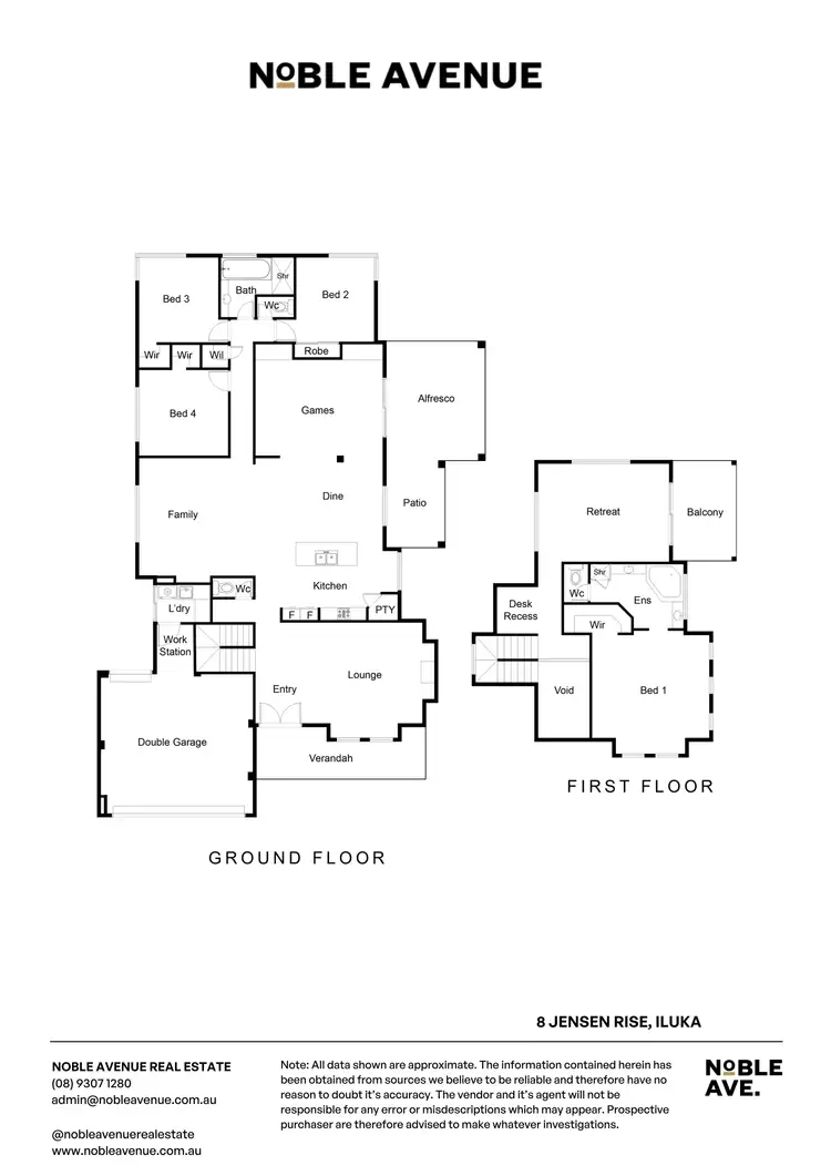Floorplan of Homely house listing, 8 Jensen Rise, Iluka WA 6028