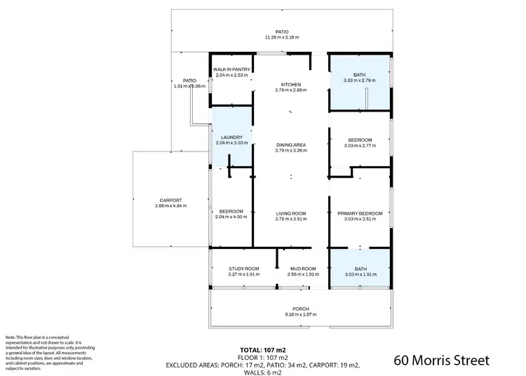Floorplan of Homely house listing, 60 Morris Street, West End QLD 4810