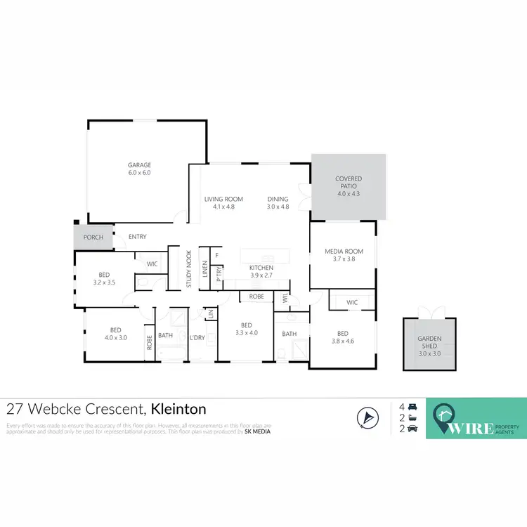 Floorplan of Homely house listing, 27 Webcke Crescent, Kleinton QLD 4352