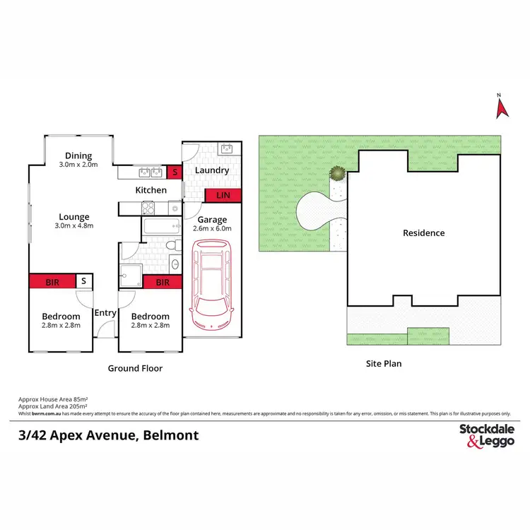 Floorplan of Homely unit listing, 3/42 Apex Avenue, Belmont VIC 3216
