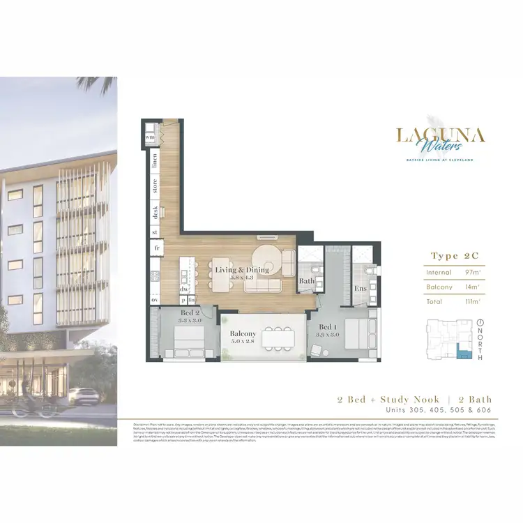 Floorplan of Homely apartment listing, 5305/221 Bloomfield Street, Cleveland QLD 4163