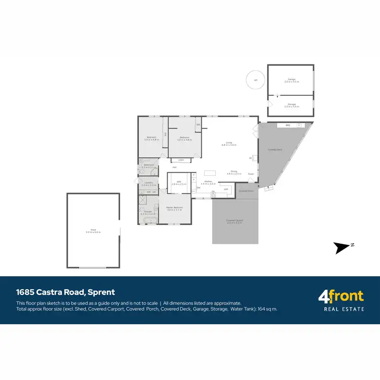 Floorplan of Homely rural property listing, 1685 Castra Road, Sprent TAS 7315