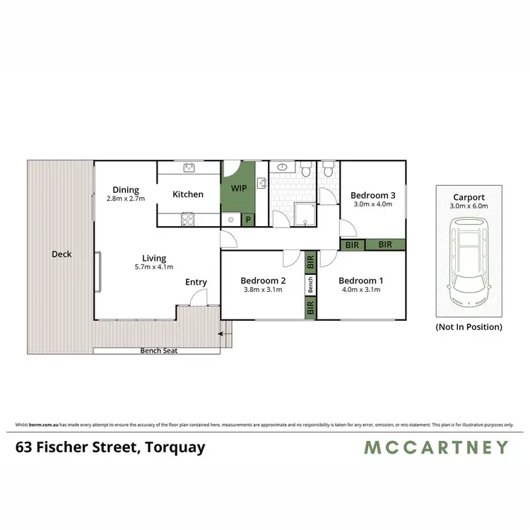 Floorplan of Homely house listing, 63 Fischer Street, Torquay VIC 3228