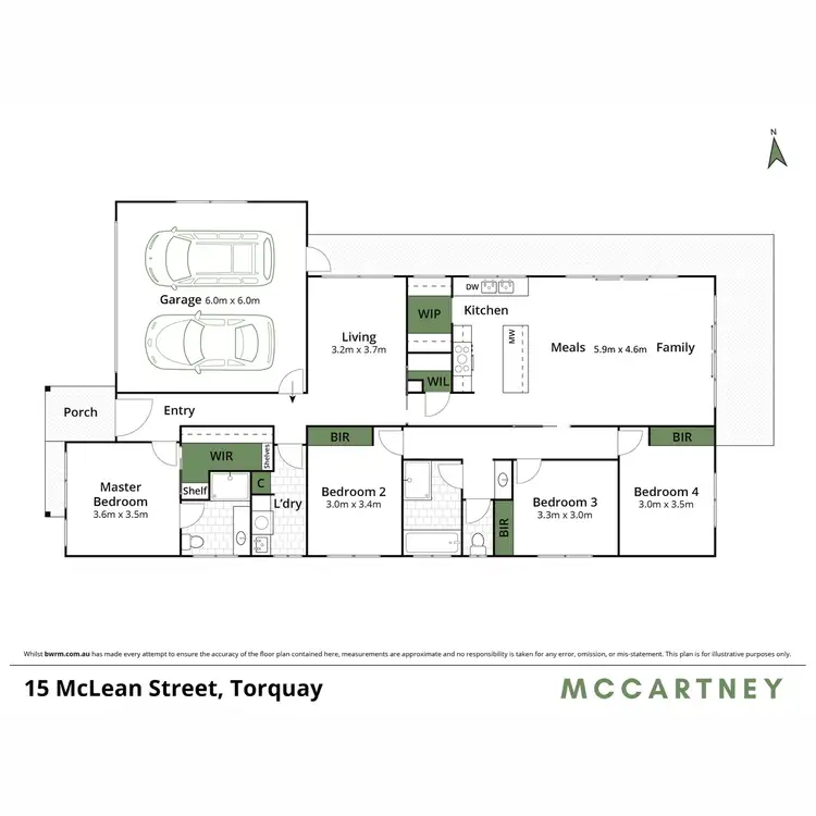 Floorplan of Homely house listing, 15 Mclean Street, Torquay VIC 3228
