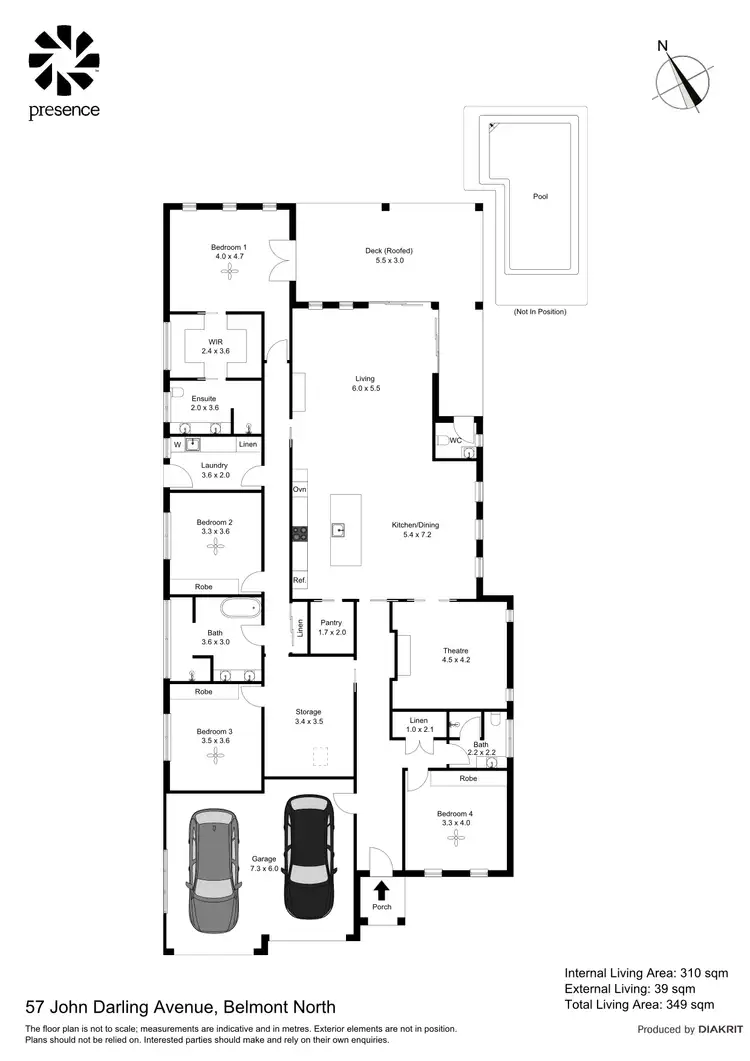 Floorplan of Homely house listing, 57 John Darling Avenue, Belmont North NSW 2280