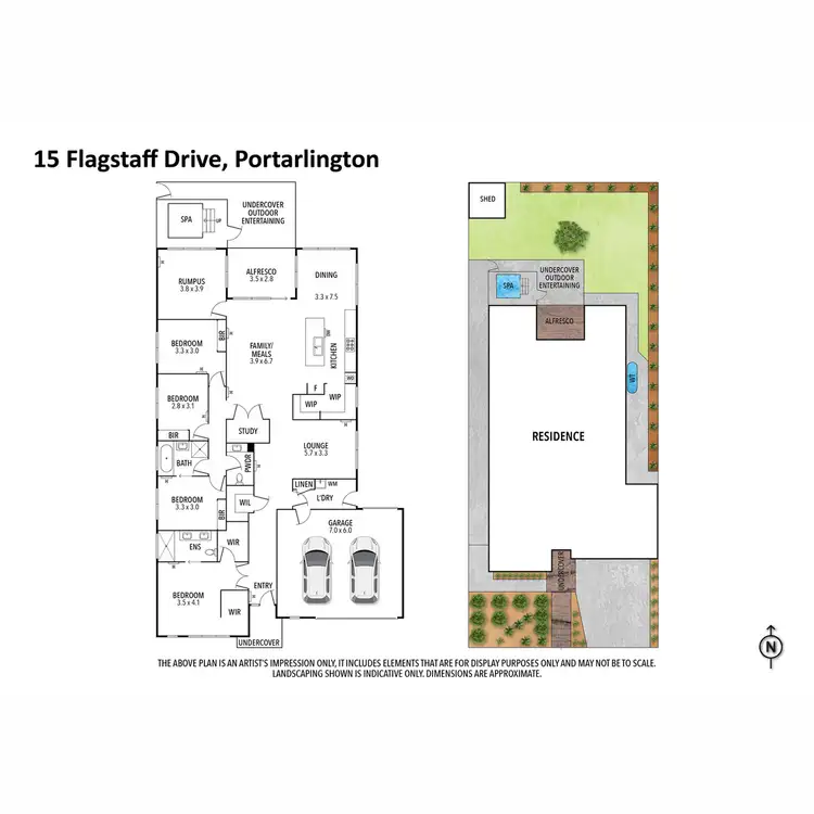 Floorplan of Homely house listing, 15 Flagstaff Drive, Portarlington VIC 3223