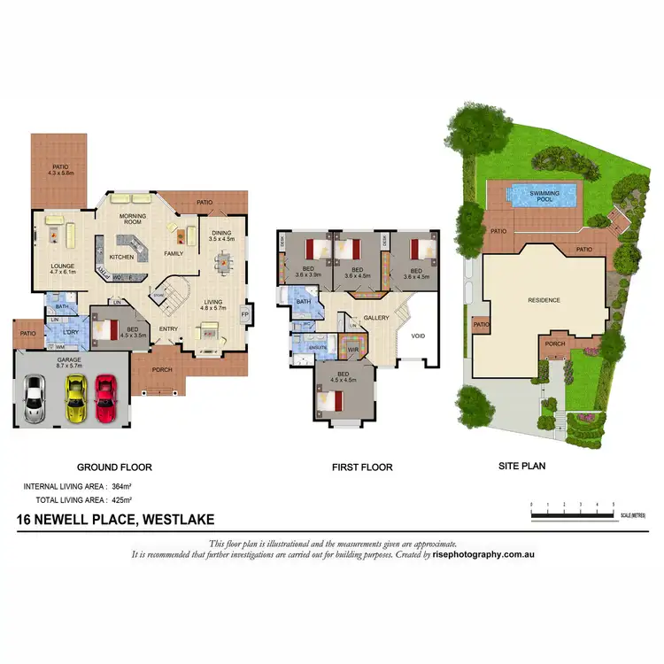 Floorplan of Homely house listing, 16 Newell Place, Westlake QLD 4074