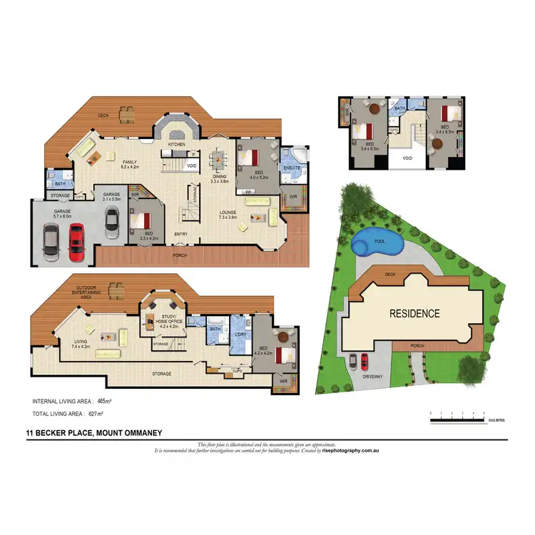 Floorplan of Homely house listing, 11 Becker Place, Mount Ommaney QLD 4074
