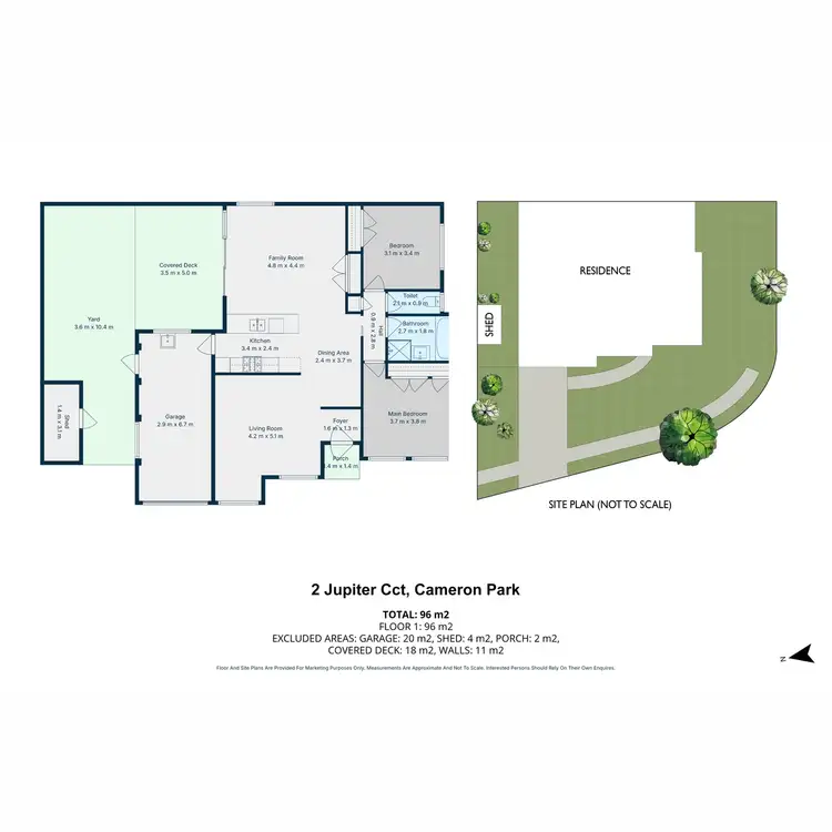 Floorplan of Homely house listing, 2 Jupiter Circuit, Cameron Park NSW 2285