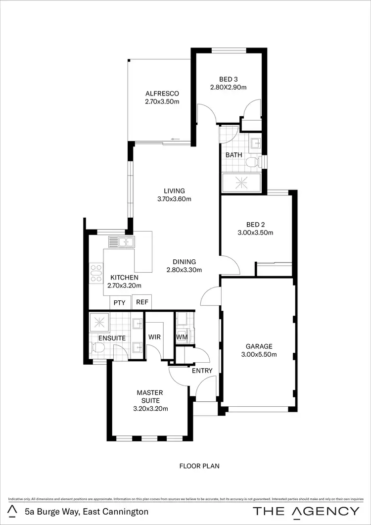 Floorplan of Homely house listing, 5A Burge Way, East Cannington WA 6107