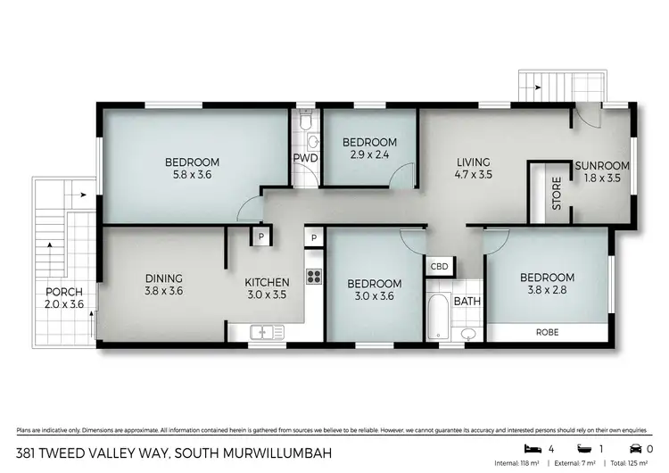 Floorplan of Homely house listing, 381 Tweed Valley Way, South Murwillumbah NSW 2484