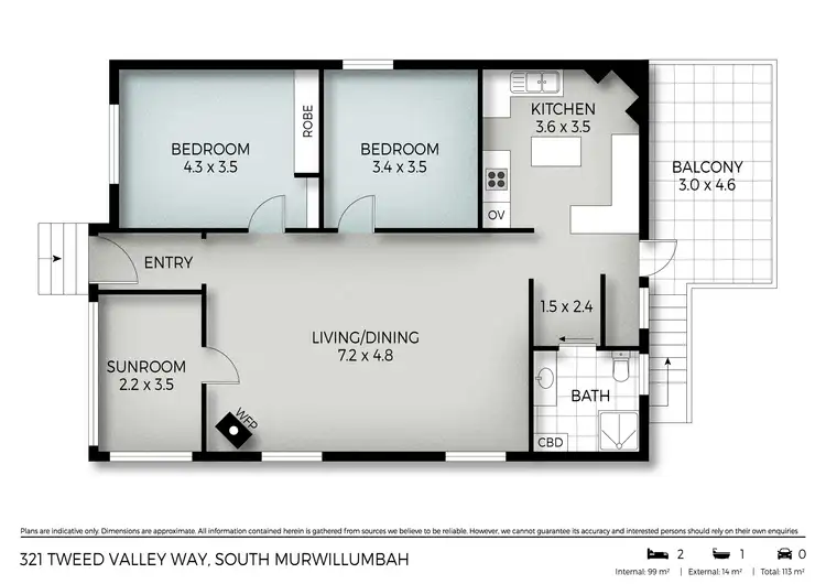 Floorplan of Homely house listing, 321 Tweed Valley Way, South Murwillumbah NSW 2484