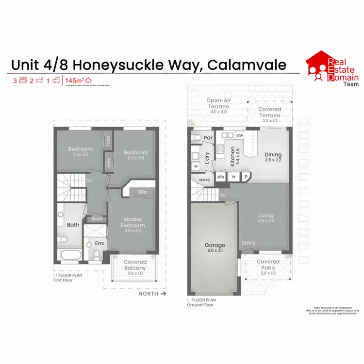 Floorplan of Homely townhouse listing, 4/8 Honeysuckle Way, Calamvale QLD 4116