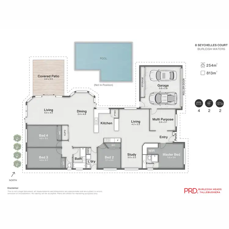 Floorplan of Homely house listing, 8 Seychelles Court, Burleigh Waters QLD 4220