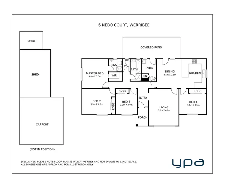 Floorplan of Homely house listing, 6 Nebo Court, Werribee VIC 3030