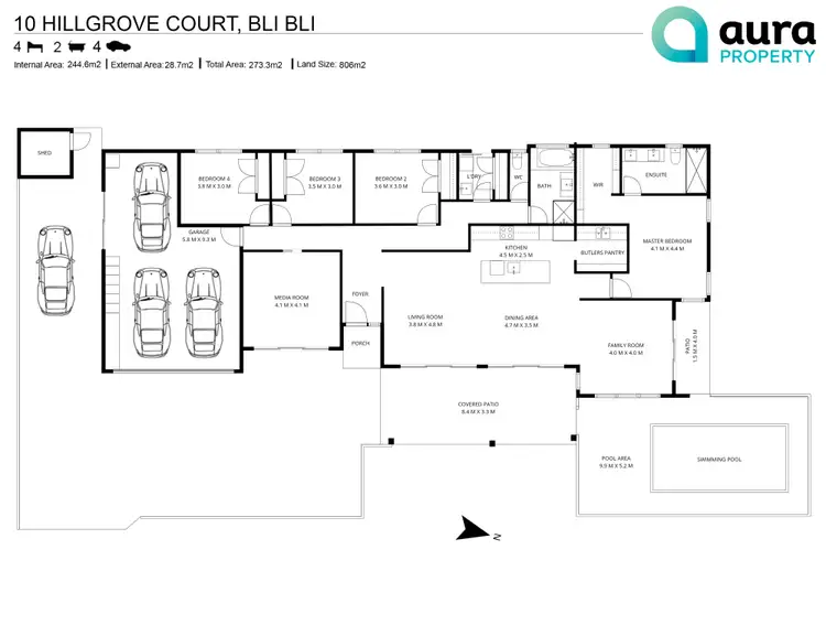 Floorplan of Homely house listing, 10 Hillgrove Court, Bli Bli QLD 4560