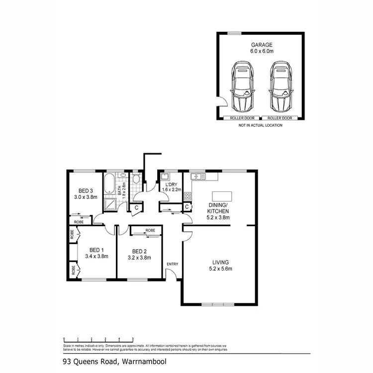 Floorplan of Homely house listing, 93 Queens Road, Warrnambool VIC 3280