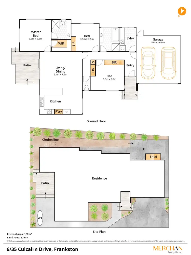 Floorplan of Homely unit listing, 6/35 Culcairn Drive, Frankston South VIC 3199