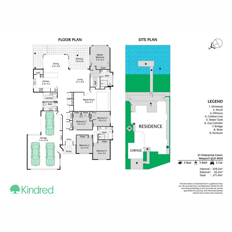 Floorplan of Homely house listing, 21 Enterprise Court, Newport QLD 4020