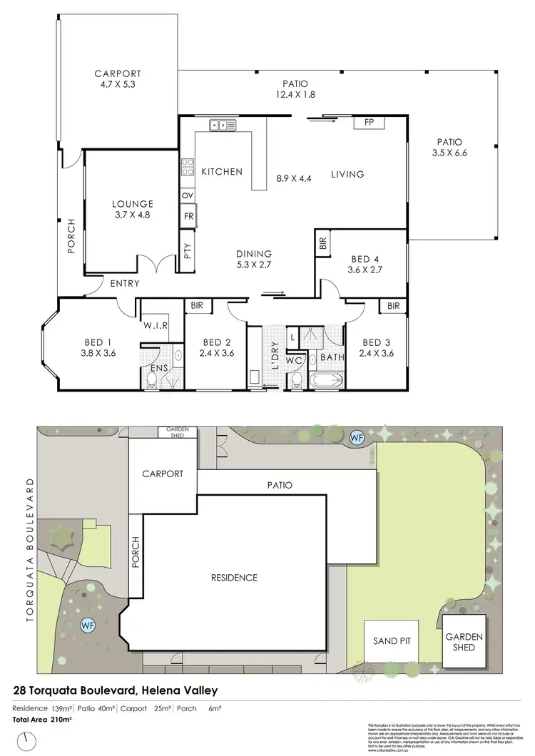 Floorplan of Homely house listing, 28 Torquata Boulevard, Helena Valley WA 6056