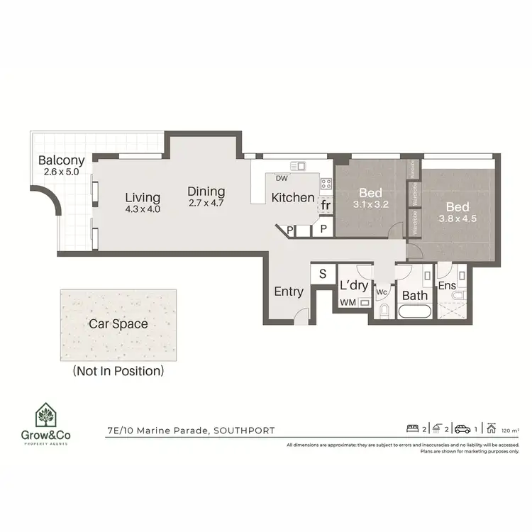 Floorplan of Homely apartment listing, 7E/10 Marine Parade, Southport QLD 4215