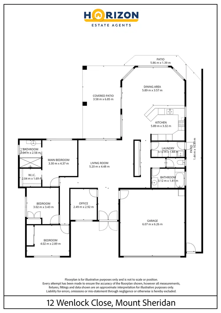 Floorplan of Homely house listing, 12 Wenlock Close, Mount Sheridan QLD 4868