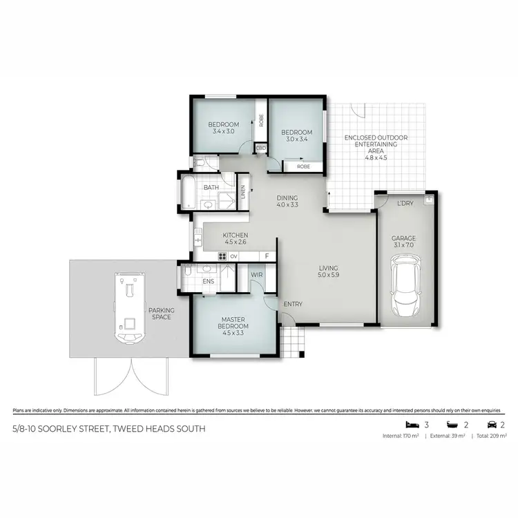 Floorplan of Homely villa listing, 5/8-14 Soorley Street, Tweed Heads South NSW 2486