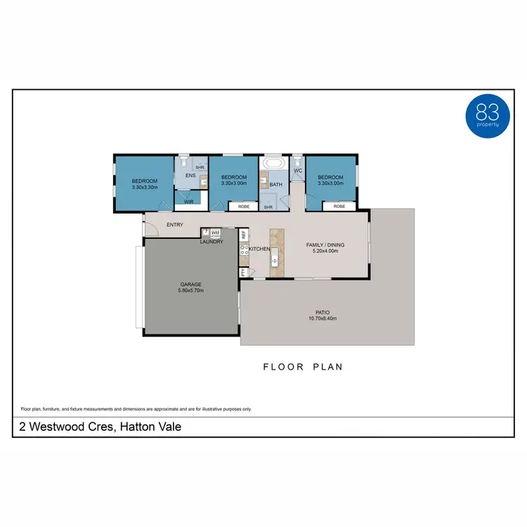 Floorplan of Homely house listing, 2 Westwood Crescent, Hatton Vale QLD 4341