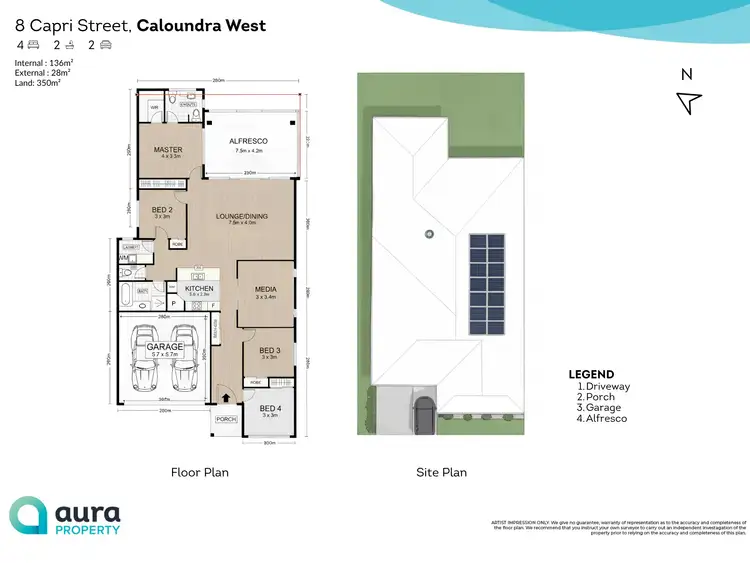 Floorplan of Homely house listing, 8 Capri Street, Caloundra West QLD 4551