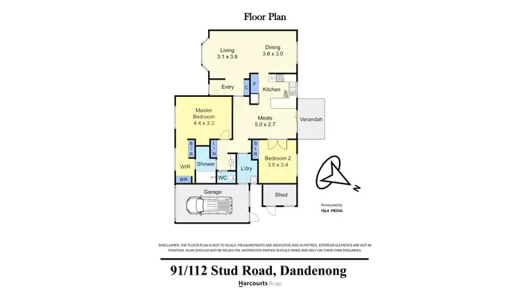 Floorplan of Homely retirement listing, 91/112 Stud Road, Dandenong VIC 3175