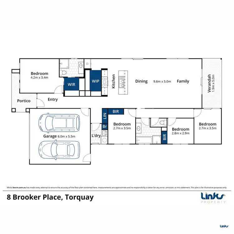 Floorplan of Homely house listing, 8 Brooker Place, Torquay VIC 3228