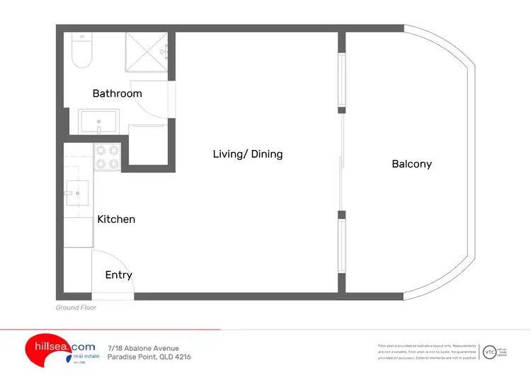 Floorplan of Homely unit listing, 7/18 Abalone Avenue, Paradise Point QLD 4216