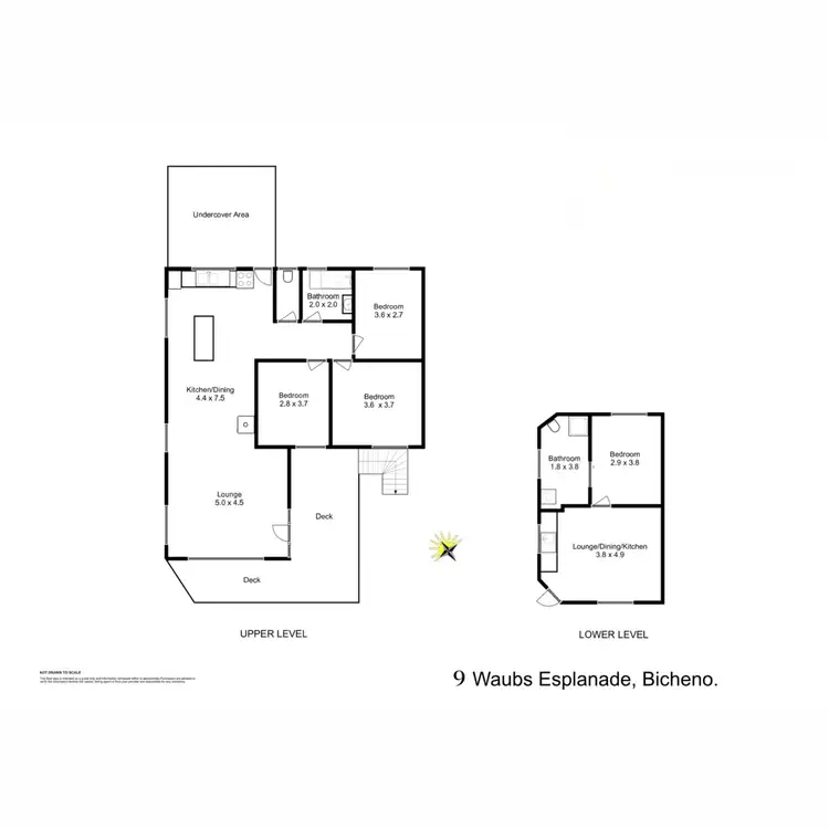 Floorplan of Homely house listing, 9 Waubs Esplanade, Bicheno TAS 7215