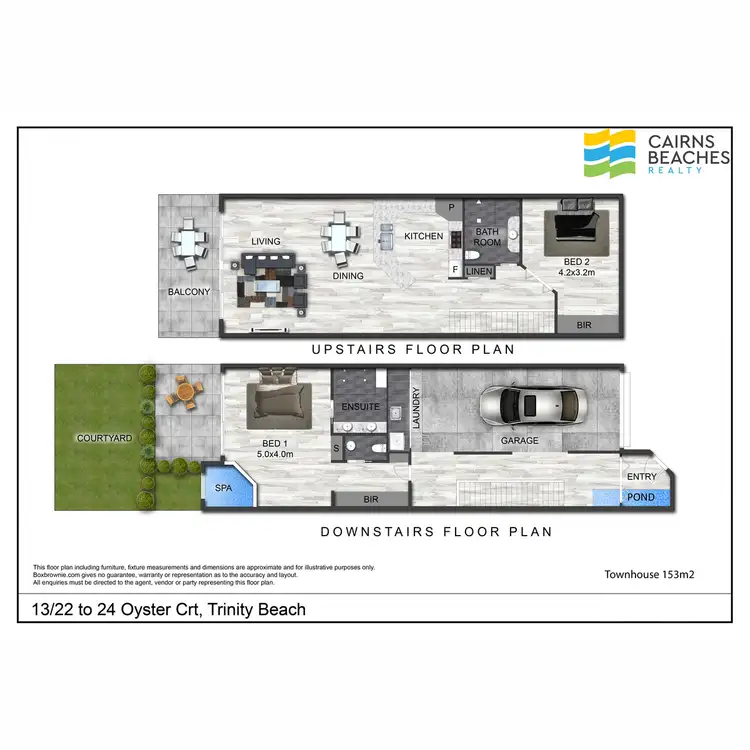 Floorplan of Homely townhouse listing, 13/22-24 Oyster Crt, Trinity Beach QLD 4879