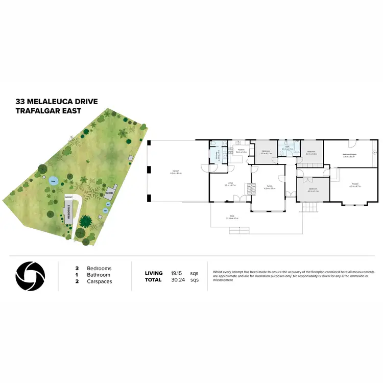 Floorplan of Homely house listing, 33 Melaleuca Drive, Trafalgar East VIC 3824