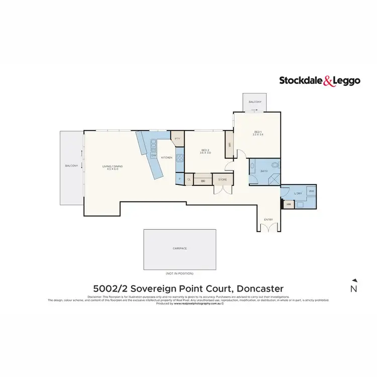 Floorplan of Homely apartment listing, 5002/2 Sovereign Point, Doncaster VIC 3108