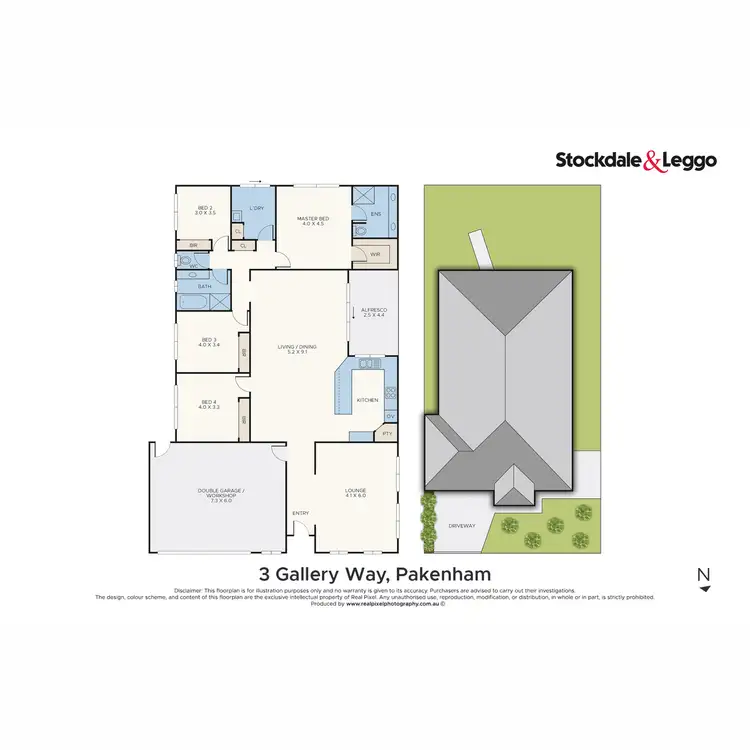 Floorplan of Homely house listing, 3 Gallery Way, Pakenham VIC 3810