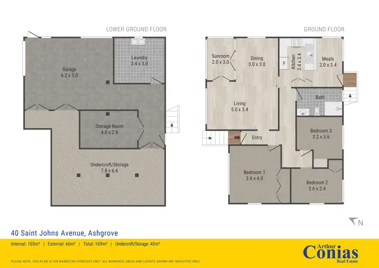 Floorplan of Homely house listing, 40 Saint John's Avenue, Ashgrove QLD 4060