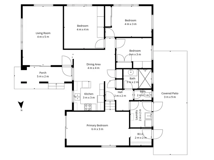 Floorplan of Homely house listing, 3A Steffensen Street, Svensson Heights QLD 4670