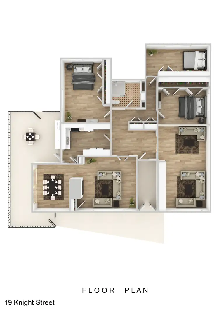 Floorplan of Homely house listing, 19 Knight Street, Griffith NSW 2680