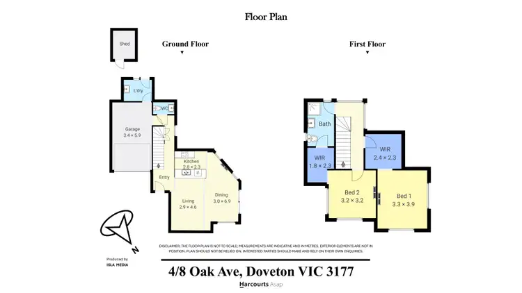 Floorplan of Homely townhouse listing, 4/8 Oak Avenue, Doveton VIC 3177