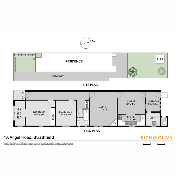 Floorplan of Homely semi-detached listing, 1A Angel Road, Strathfield NSW 2135