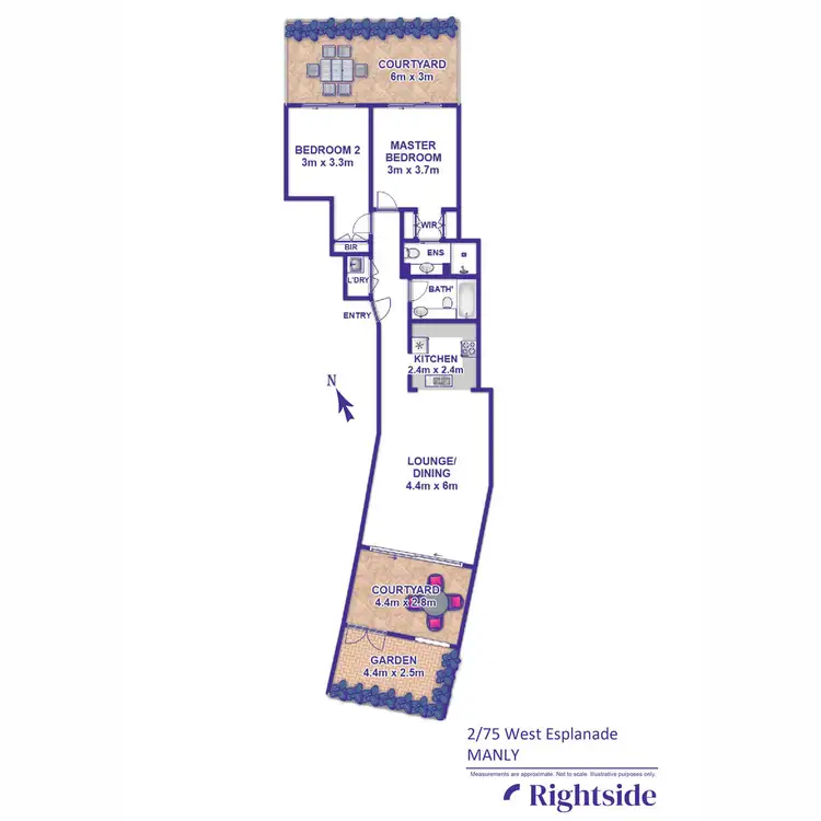 Floorplan of Homely apartment listing, 2/75 West Esplanade, Manly NSW 2095